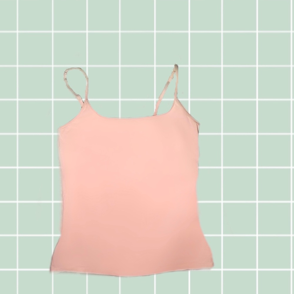 CUTE VICTORIA’S SECRET PINK TANK TOP WITH BUILT-IN BRA